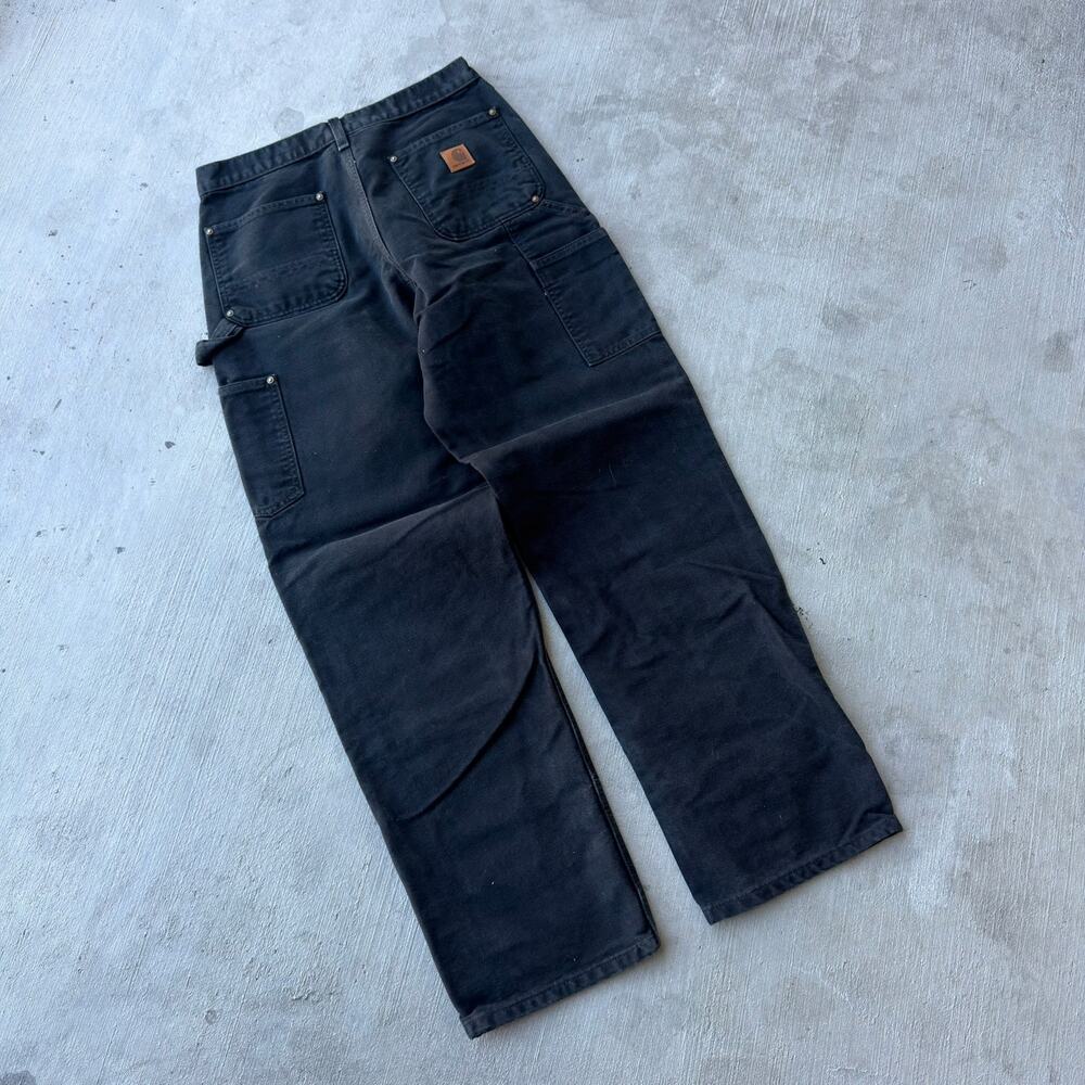 Carhartt black double knee work wear carpenter pants - Picture 4 of 7